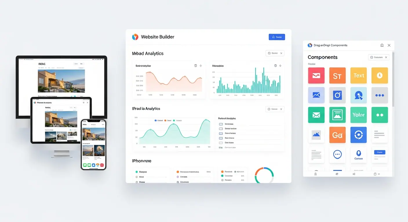 Dashboard de la plateforme de création de site no-code