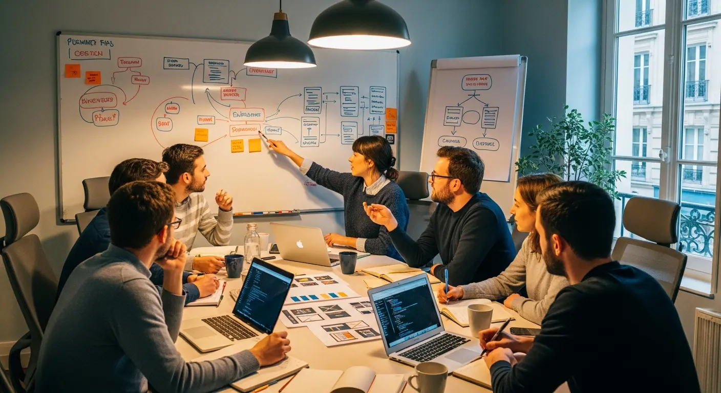 Salle de réunion collaborative