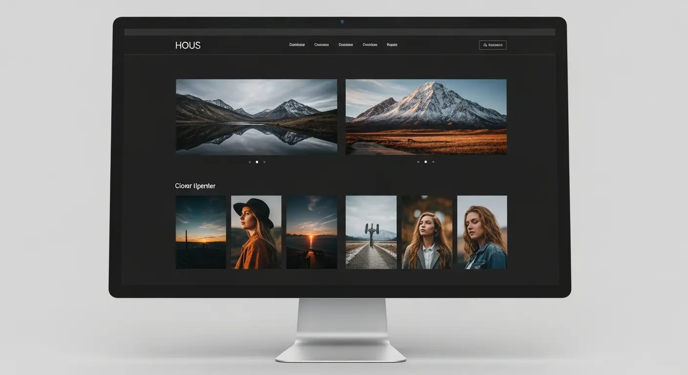 Template portfolio photographe — aperçu du site photo