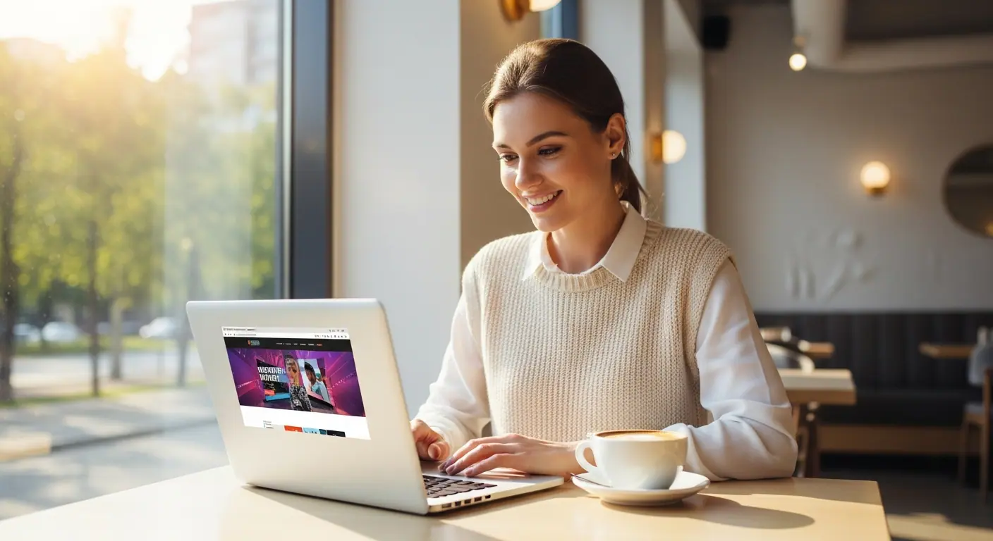 Entrepreneur créant son site web en toute autonomie