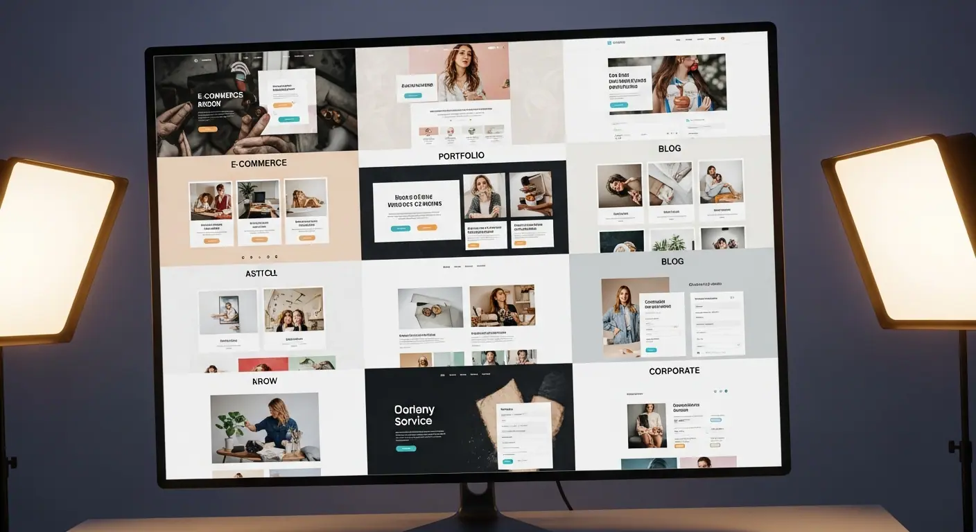 Galerie de templates professionnels pour différents secteurs d'activité