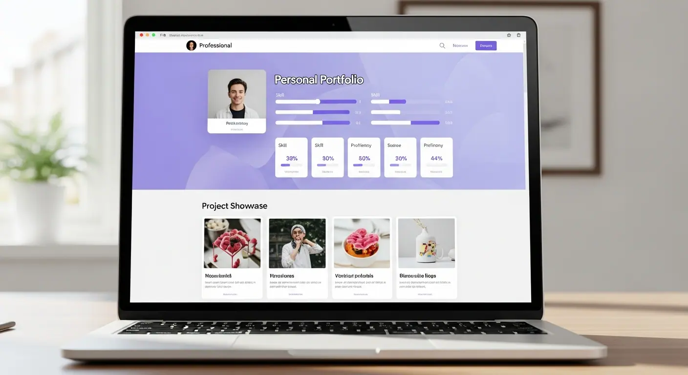 Template portfolio freelance — aperçu du site personnel