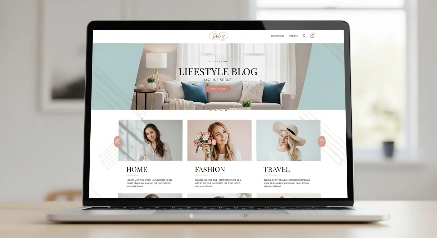 Template blog lifestyle — aperçu du design éditorial