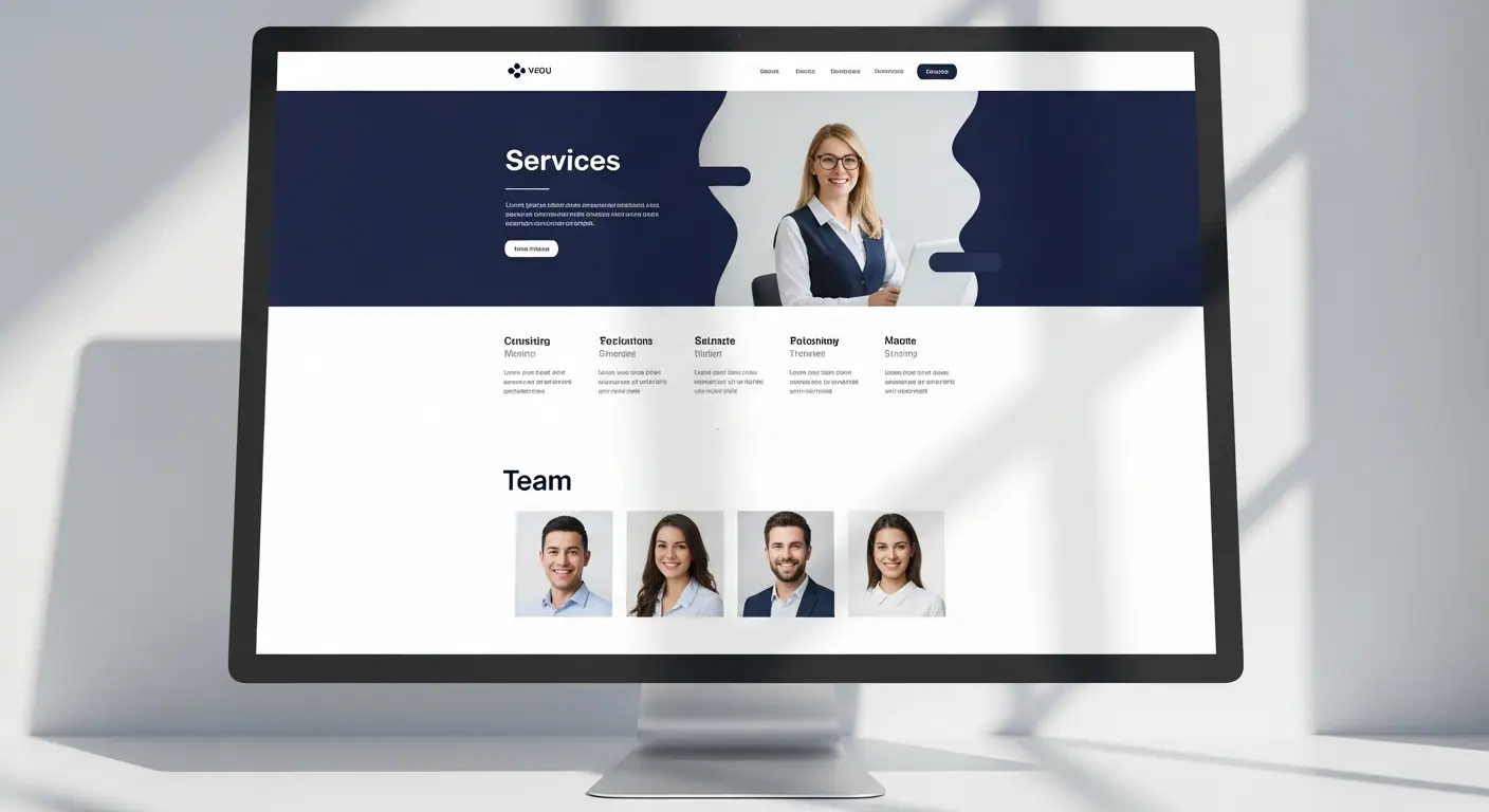 Template de site corporate pour entreprise