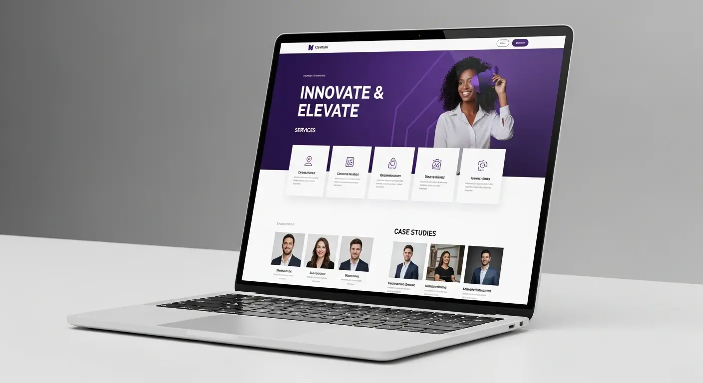 Template agence créative — aperçu du site corporate